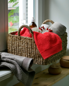 Preview: Premium Frottier-Set 6-teilig - Farbe: 004 Rot