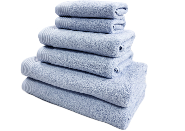 Premium Frottier-Set 6-teilig - Farbe: 139 Taubenblau