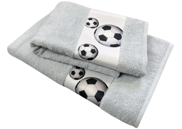 Fussball Druckbordüre - 147 Silber