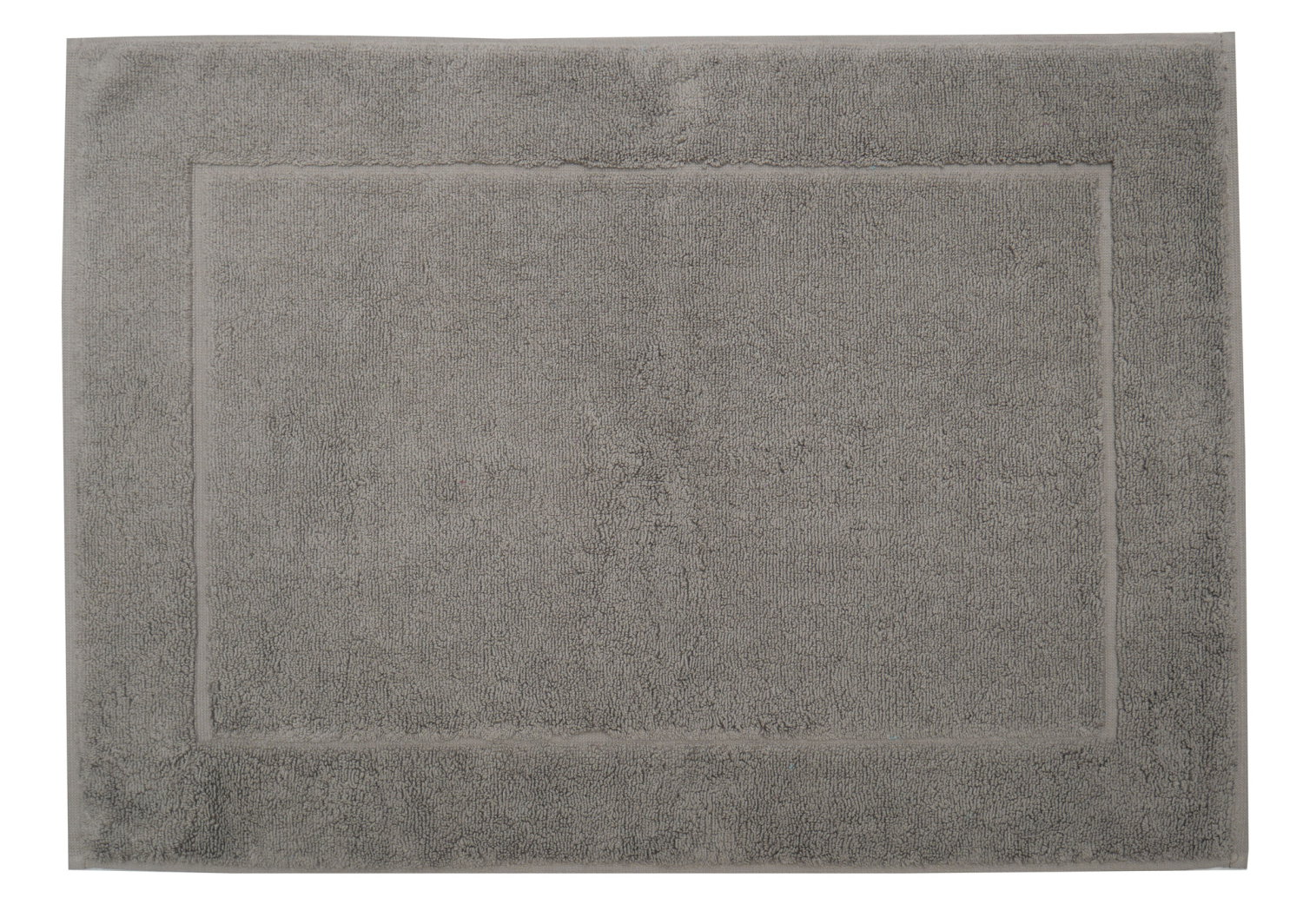 Framsohn Badematte Badvorleger Badeteppich dick schwer geeignet für Fußbodenheizung 100% Baumwolle Farbe Taupe braun dunkelbraun