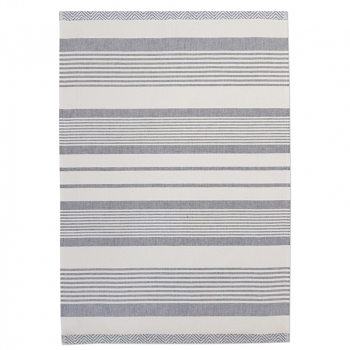 Preview: 2x Terry Tea towels with stripes - 009 Gray