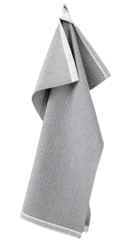 Preview: 2er Set Modern Kitchen - RAUTE Geschirrtücher - 009 Grau