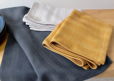 Preview: 2er Set HOME Geschirrtücher - 607 Beige