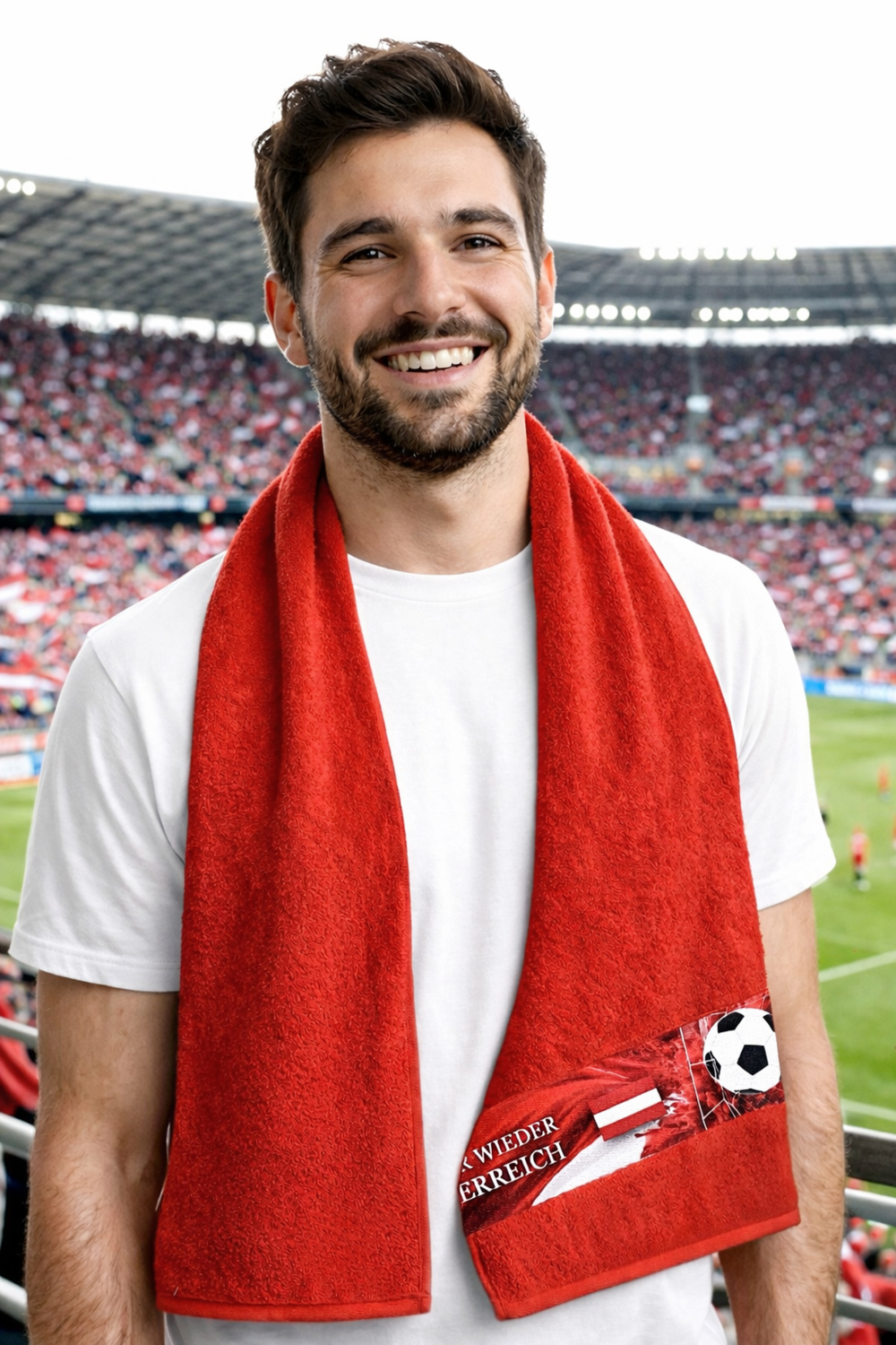 Österreich Sportschal - 234 Rot