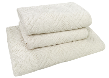 Preview: Mosaik Frottier-Set 4-teilig - Farbe: 460 champagne