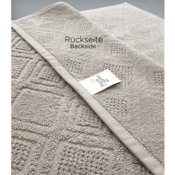 Preview: Mosaik Frottier-Set 4-teilig - Farbe: 607 Dunkelbeige