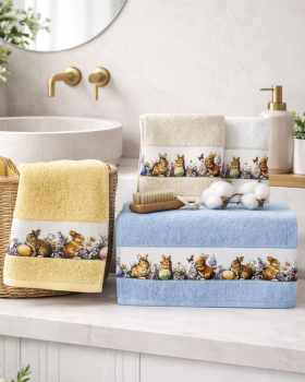 Preview: Osterhase Frottiertuch - 322 Gelb