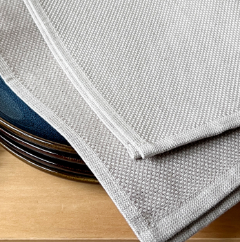 Preview: 2er Set Leinen/Baumwolle "Panama" Geschirrtücher - 008 Beige