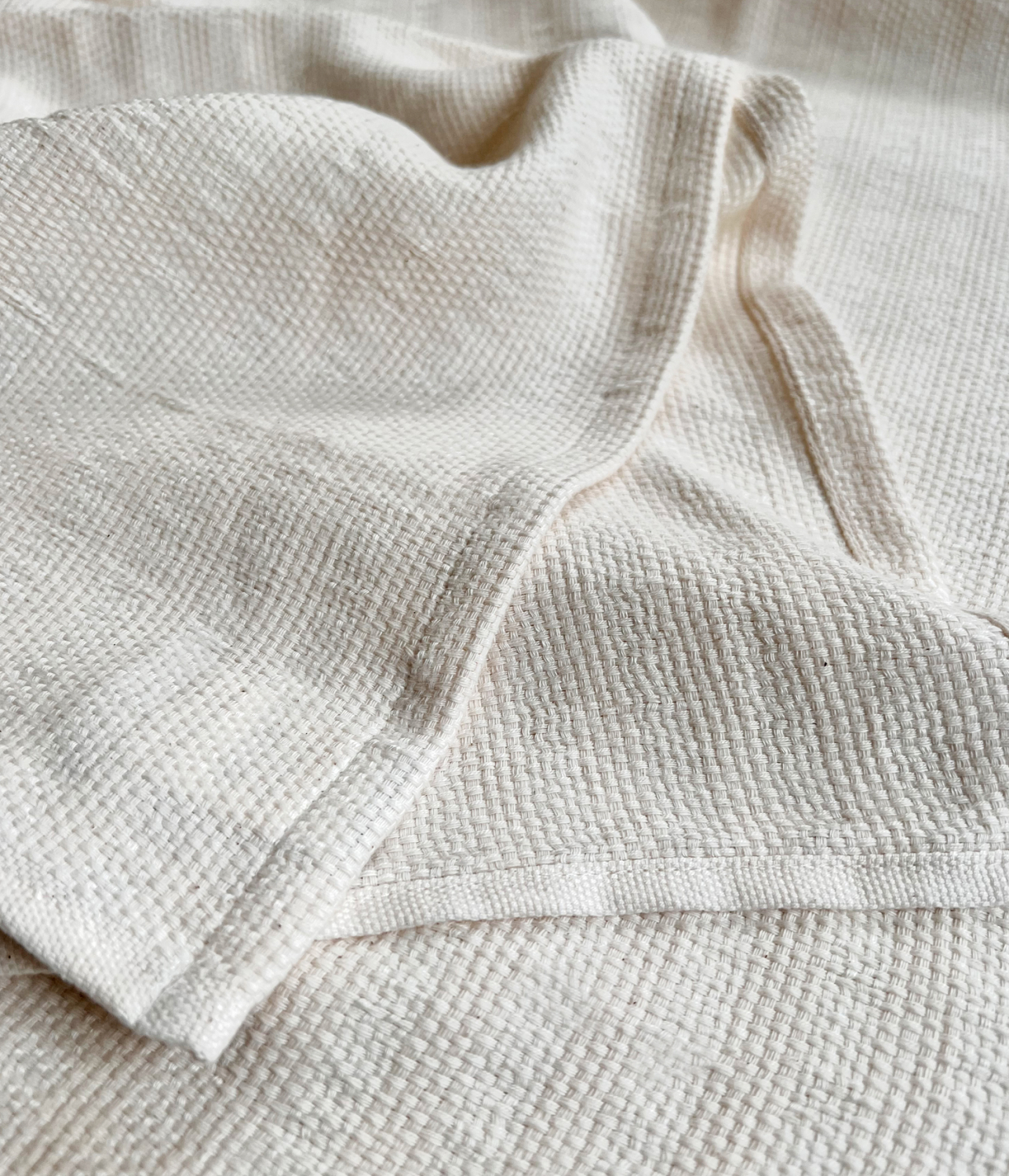 Preview: Leichte Sommerdecke mit Leinen - 704 Natur