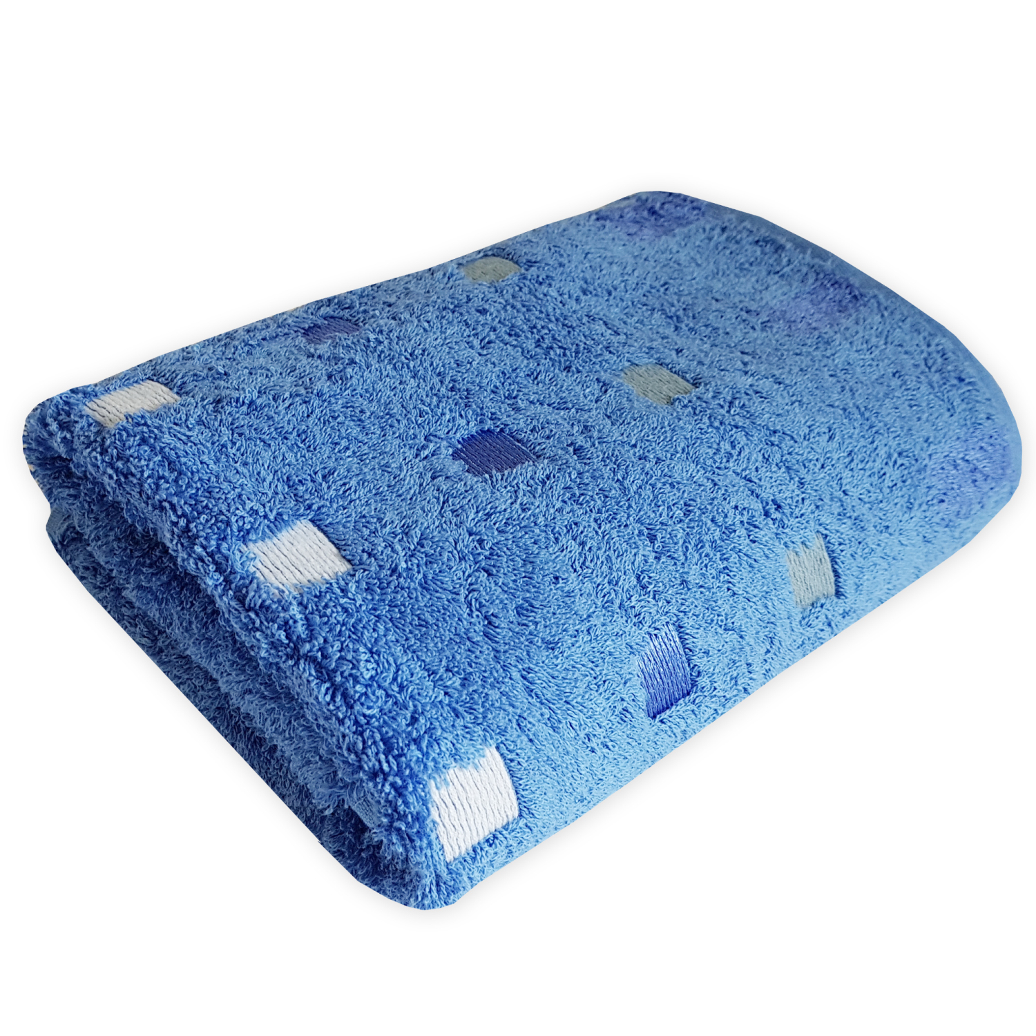 Hochqualitatives Frottee Handtuch schwer und weich Serie Quattro Micro Modal Farbe blau