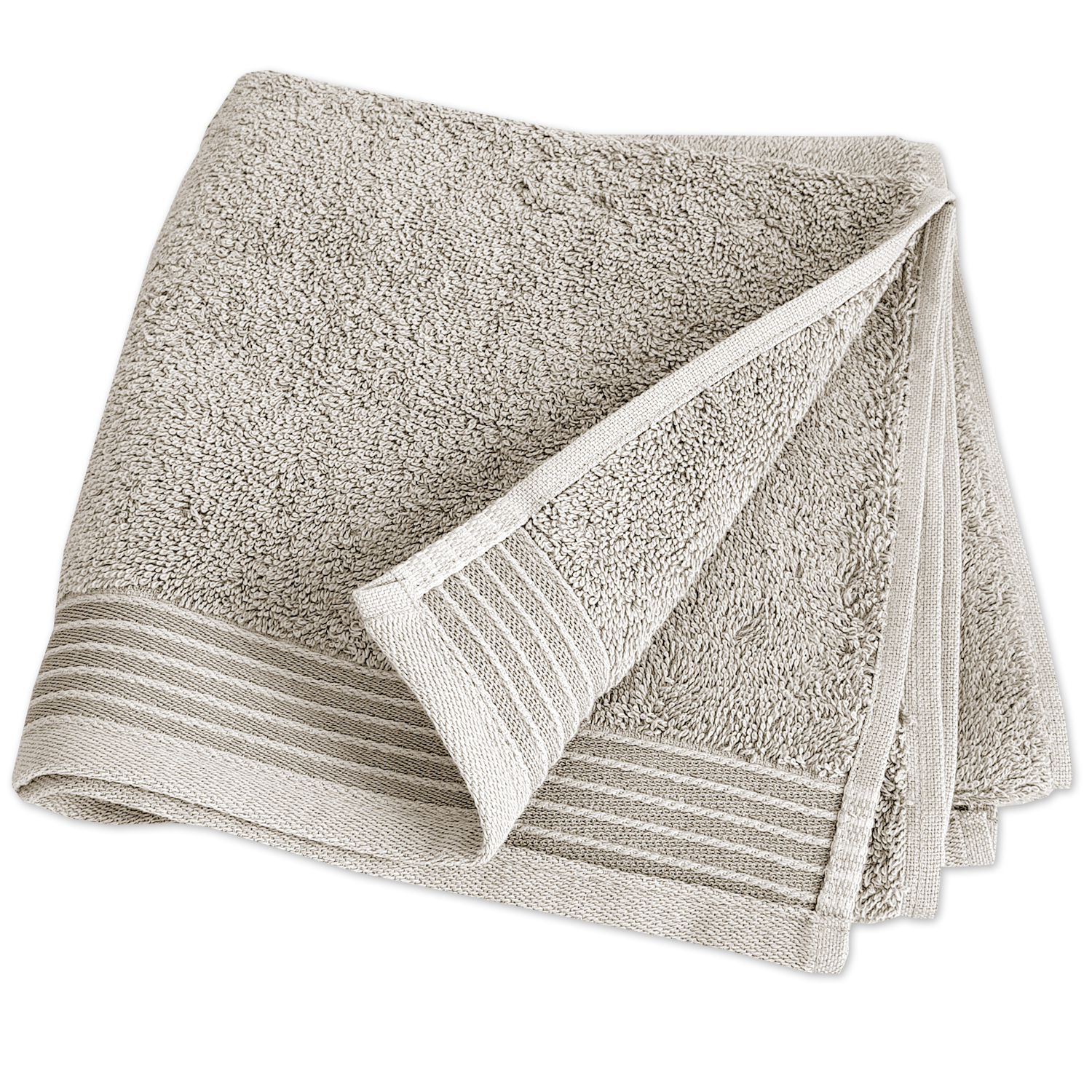 Premium Frottee Handtuch weich Farbe beige hellgrau grau