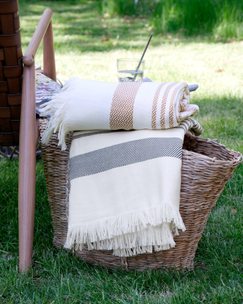 "Boho Living Streifen" Hamamtuch  - 004 Rosé