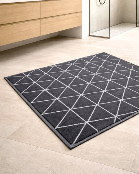 Triangle Graphics Badeteppich - 009 Dunkelgrau